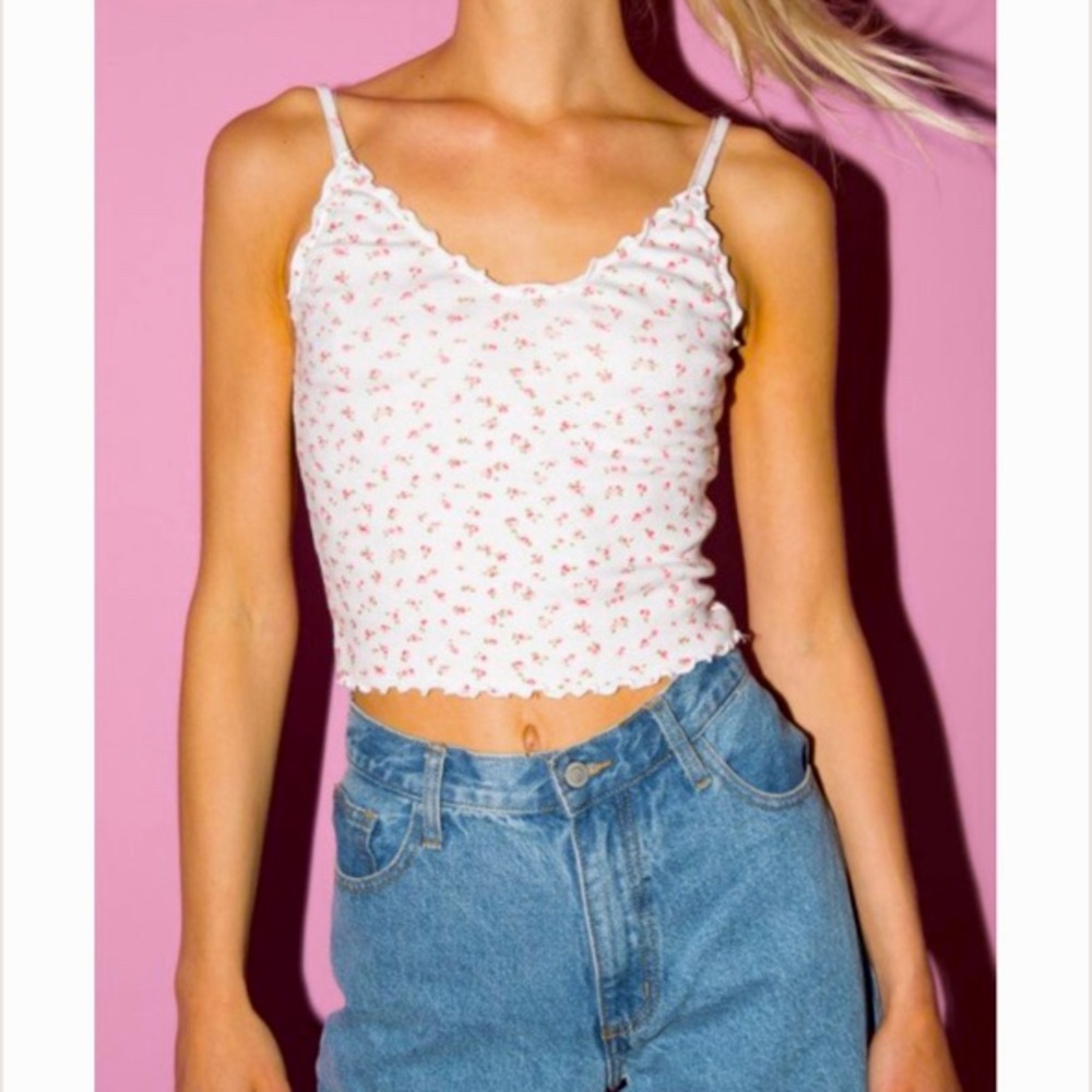 brandy floral nicolette tank